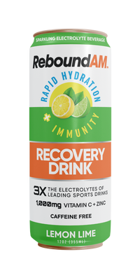 ReboundAM Lemon-Lime - 12 Pack FREE SHIPPING (Includes 12 Individual 12oz Cans)