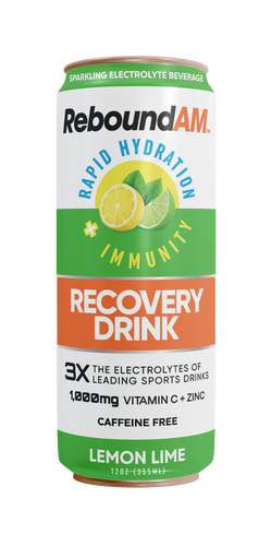 ReboundAM Lemon-Lime - 12 Pack FREE SHIPPING (Includes 12 Individual 12oz Cans)
