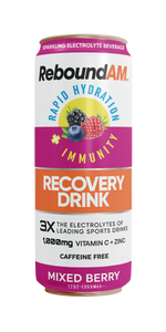ReboundAM Mixed 24 Pack Case (8 Each: Lemon-Lime, Orange, Mixed Berry) - FREE SHIPPING