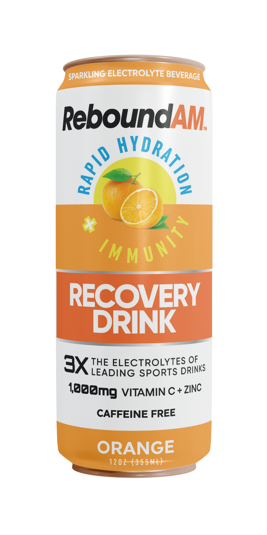 ReboundAM Orange  - 12 Pack FREE SHIPPING (Includes 12 Individual 12oz Cans)